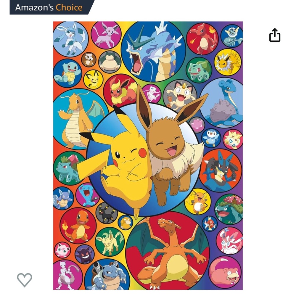 Pokémon Bubble-500 Piece Jigsaw Puzzle. New Never Been Used.